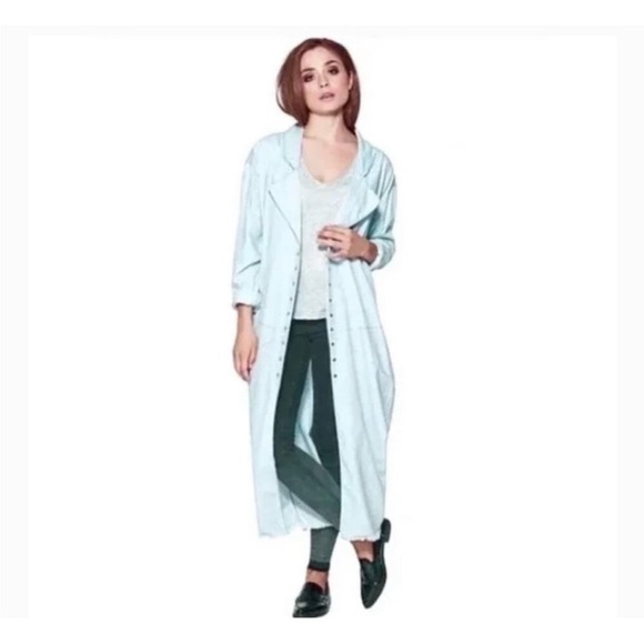 One Teaspoon LE Hustle Coat She Wolf Size XSmall New Trench Snap Buttons - Picture 1 of 10